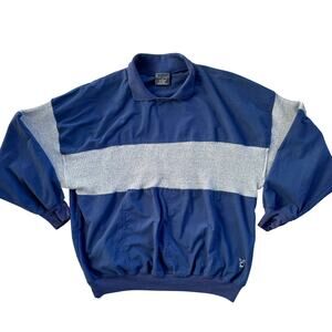 Vtg 1990s Playboy Collared Long Sleeve Sweatshirt - Men’s XL - Navy Blue